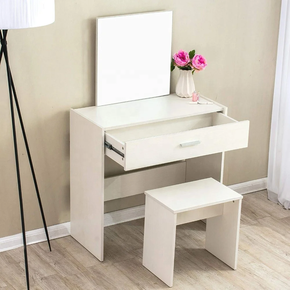 Hot Sale Modern simple design dressing table with mirror makeup dresser
