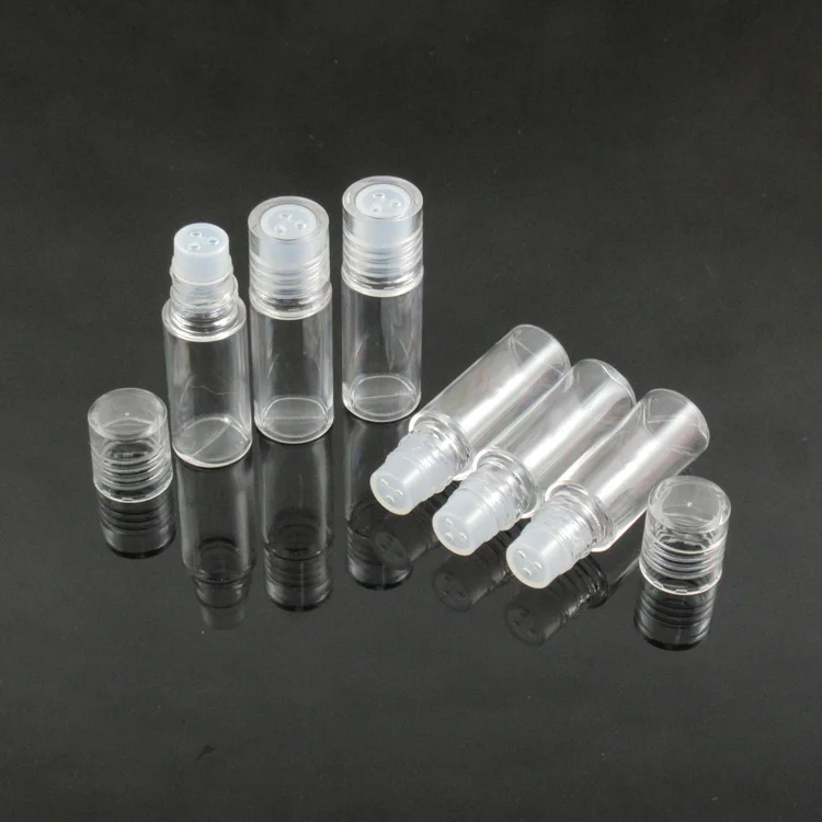 Free shipping MOQ 500pcsTM-ES6153 3ml mini powder tube clear empty cosmetics pigment tester bottle blowing bottle powder tester