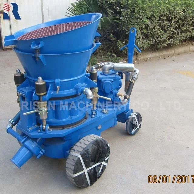 Air Driven Dry or Damp Mix Shotcrete Machine for concrete spraying for Coal Mine