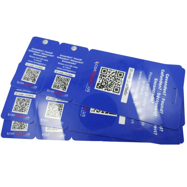 Wholesale membership PVC secured combo card with Barcode Printing