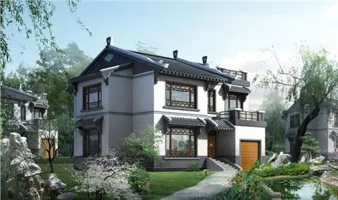New Design Two story Steel Structure Prefab Houses Luxury Villa For Sale