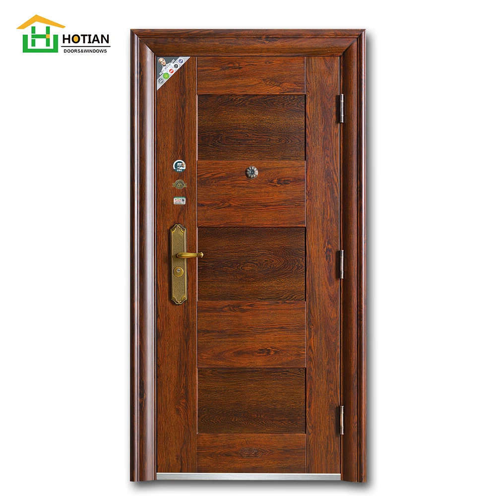 Modern single interior  bulletproof steel door plain white bedroom door for sale high quality