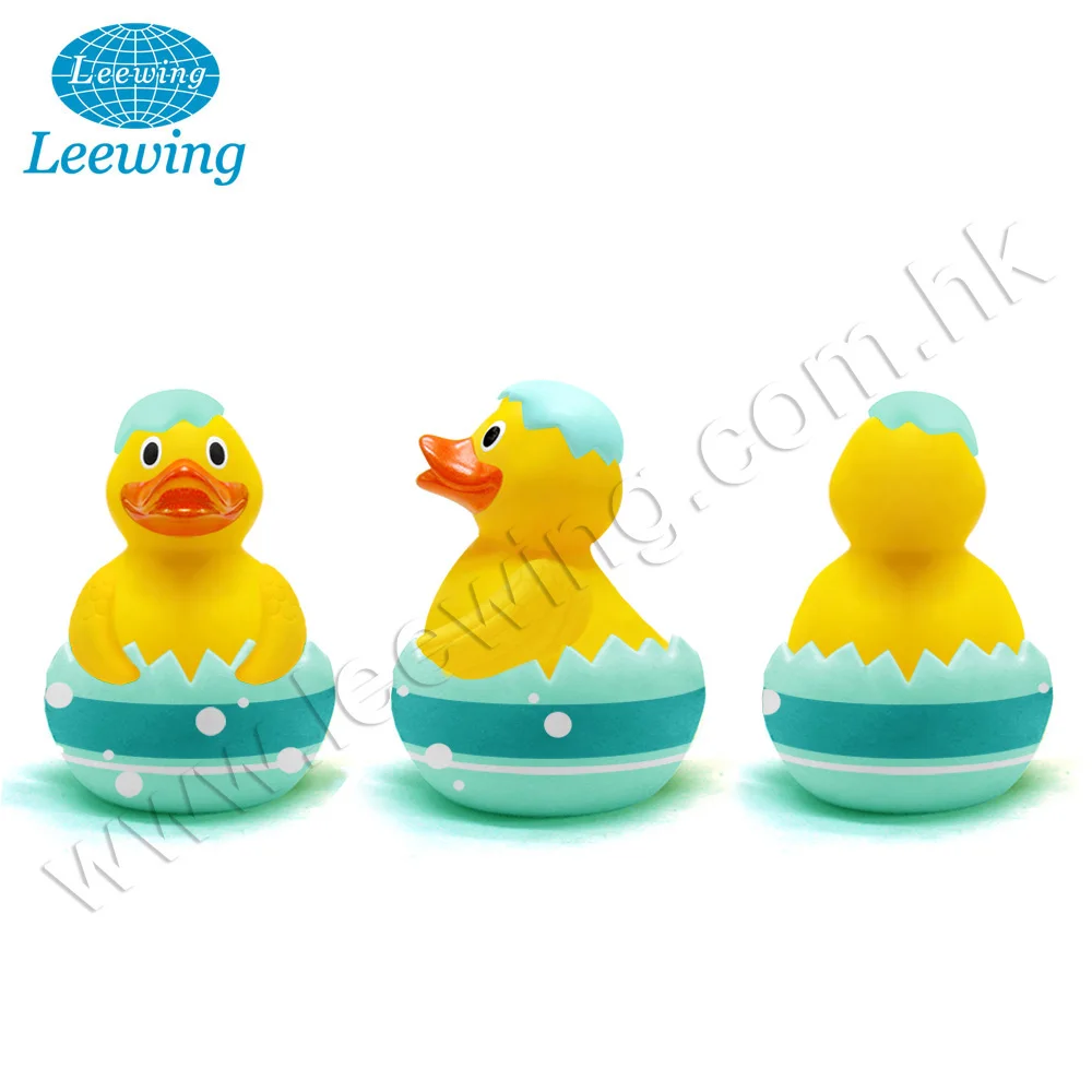 Hot Festival Easter Holiday Promotion Gift Item Plastic PVC Vinyl Customized Colorful Easter Egg Logo Printed Rubber Duck
