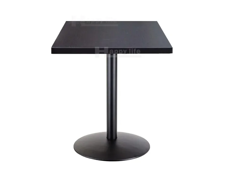 Antique industrial modern vintage square hotel fast food cafe cheap long bar counter wood round wooden hot pot restaurant table