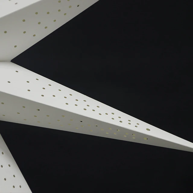 Fashion Glitter Purple Paper  Star LED Light Hanging Lantern Christmas