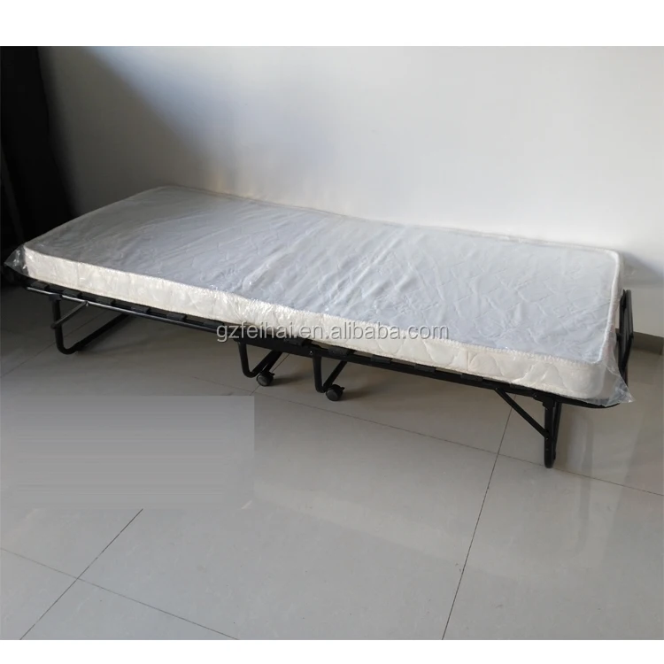 Hotel folding bed chop bed with sponge mattress HGJ3107
