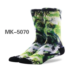 Sustainable Anti-Slip Breathable Printed Socks For Men,Custom Printed Compression Custom Printing Socks