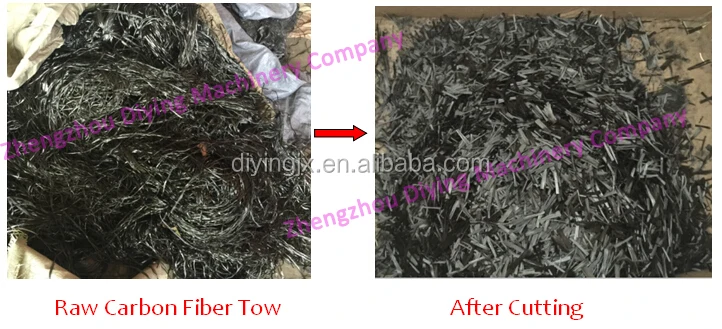 Carbon Basalt Glass Polypropylene Fiber Fibre Tow Roving Chopper Cutter Cutting Shredder Crushing Chopping Machine