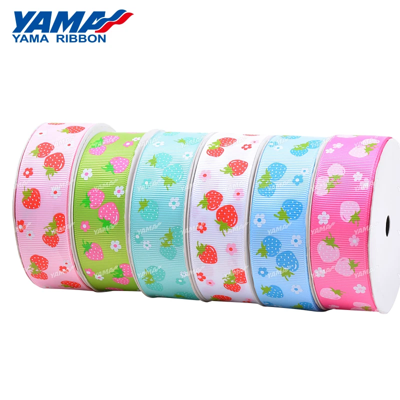 Yama Customized Polyester Grosgrain Ribbon Print Double Face RIBBONS Oeko-tex Standard
