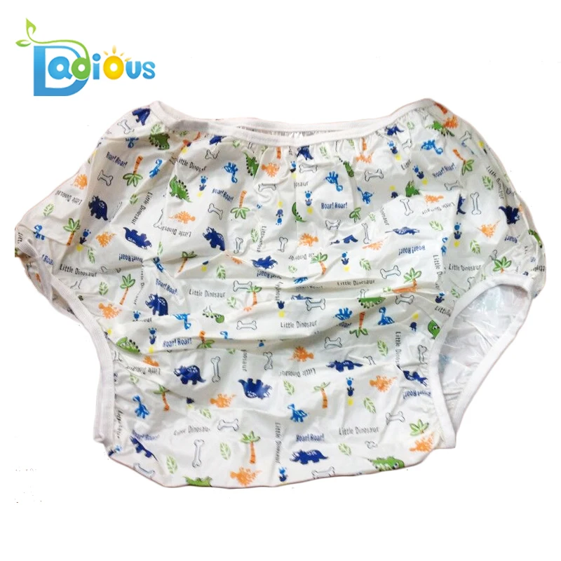 High Quality ABDL Adult Pvc Dion Pattern Plastic Pants  For Cloth Diaper