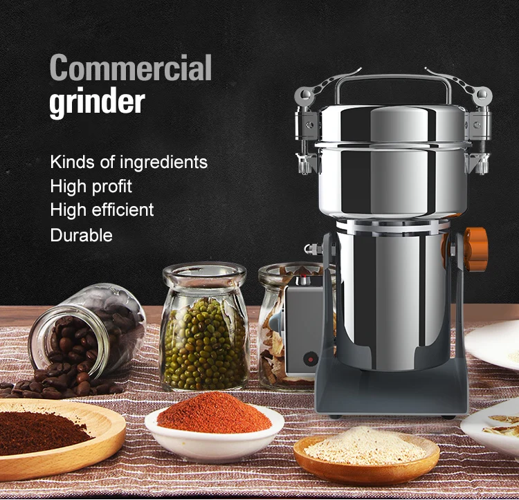 
HR50B Good price pepper grinder pulverizer mini flour mill machine Commercial wheat flour mill 