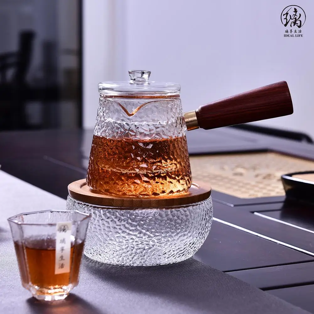 coffee and tea maker With Filter and Wood Handle