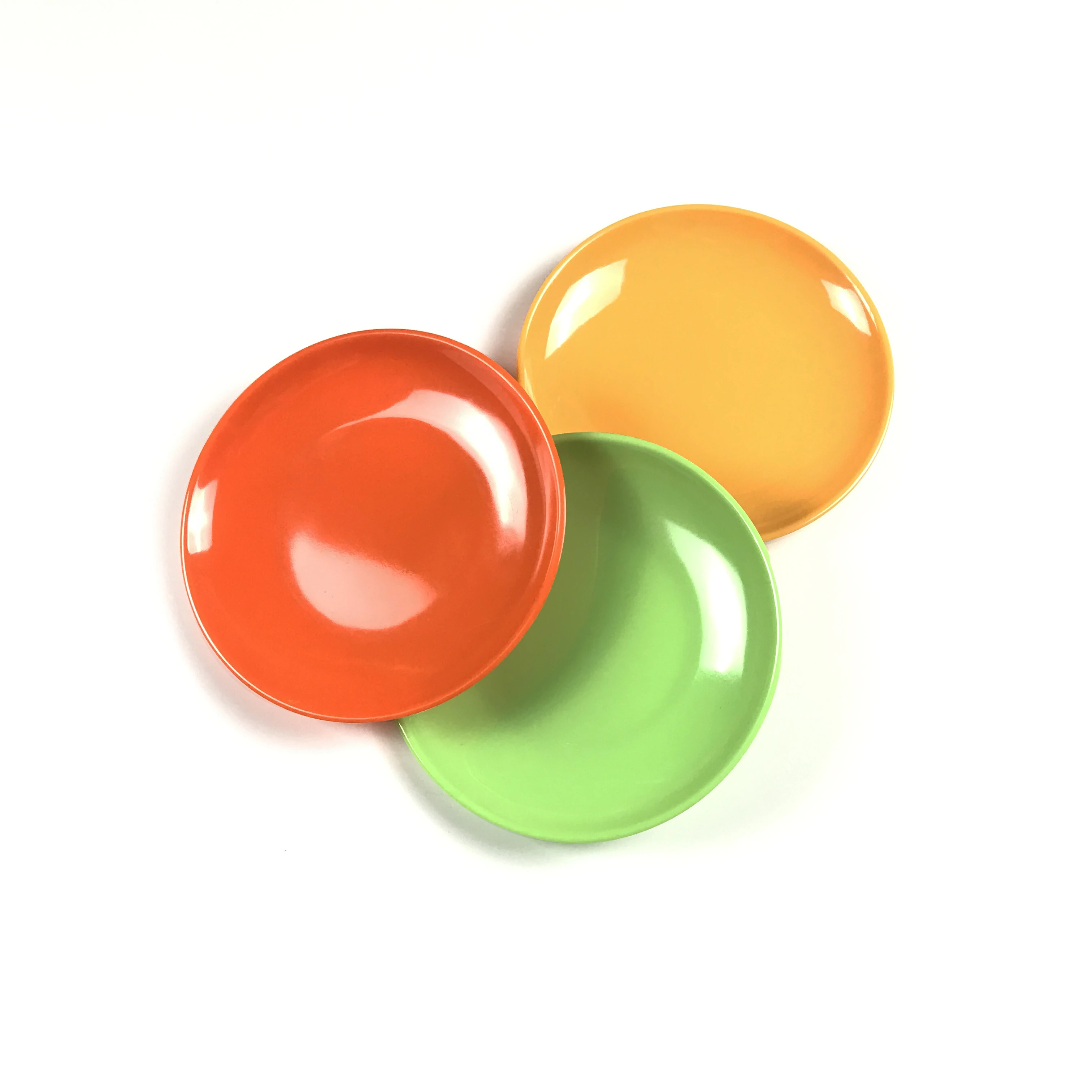 colorful customized round dinner plate