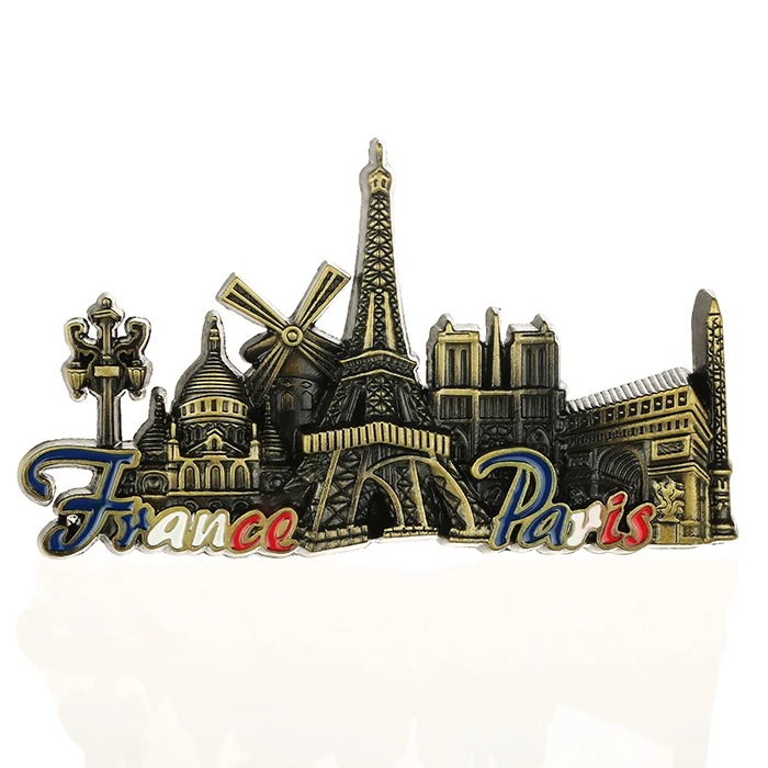 QATAR tourist souvenir metal fridge magnet in simicircle shape