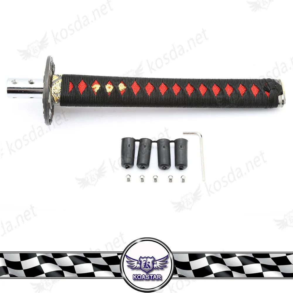 26 см персонализированные переключения передач ручки алюминиевый меч самурая Катана ручка переключения