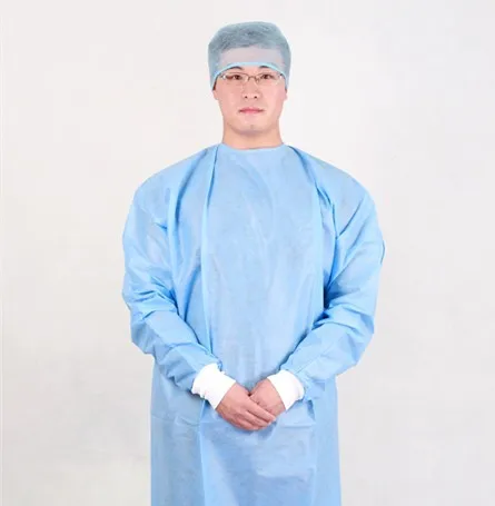 CE Disposable SMS Protective Medical Isolation Gown for Hospital