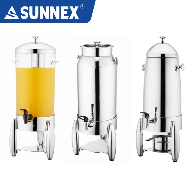 SUNNEX Luxury 12 U.S. Qt Buffet Stainless Steel Juice Dispenser
