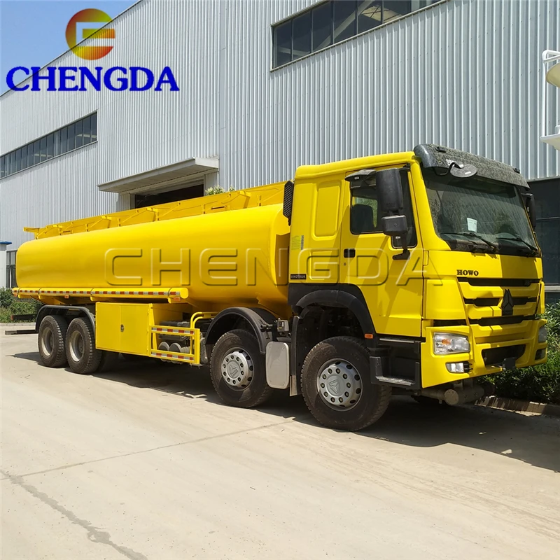 Sino howo 8x4 40000 liters fuel tank truck trailer for sale