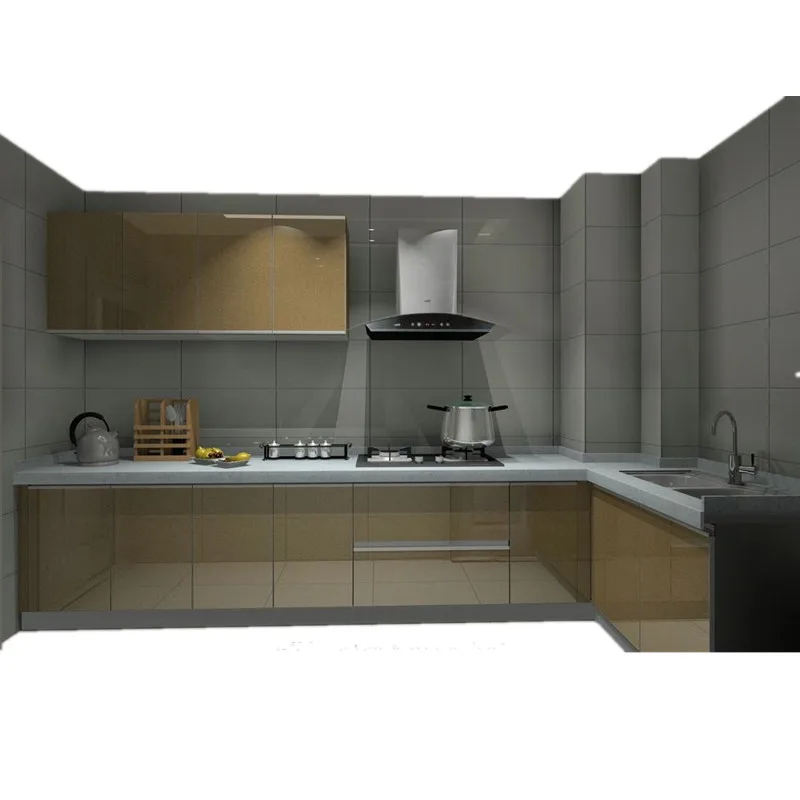 Malaysia hot sell inexpensive wood veneer kitchen cabinet