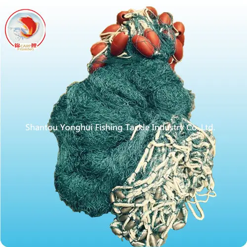 Customization Polyester Multifilament Trawling Fishing Gill Nets Rede De Pesca Double-Single Knot Gill Net for Sale