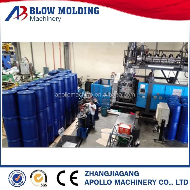 200L extrusion Blue blow moulding Plastic Drum for chemical industry 200L blow mold Pails,200L blow mold Barrels