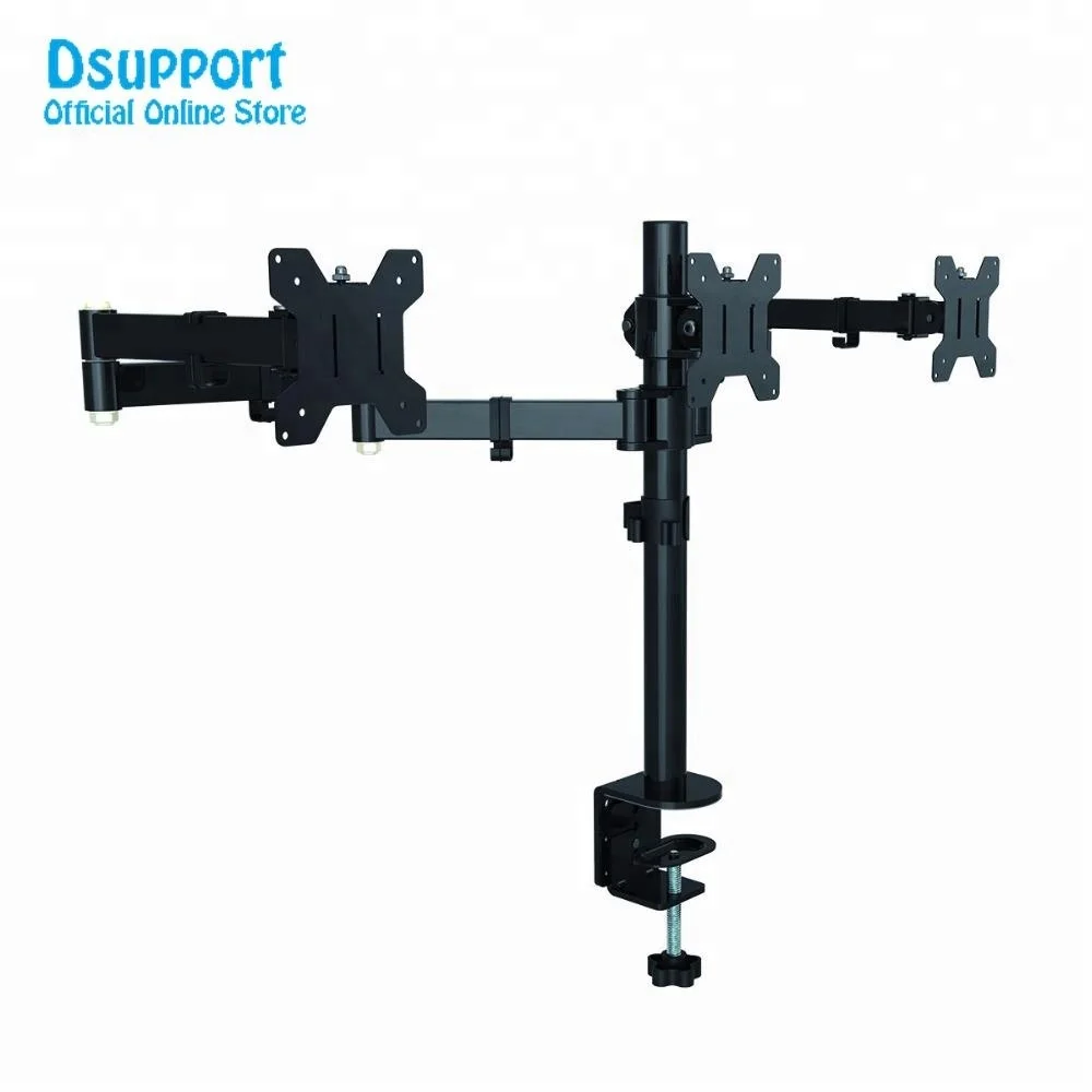 Triple Monitor holder Desk Stand full Rotation tv mount