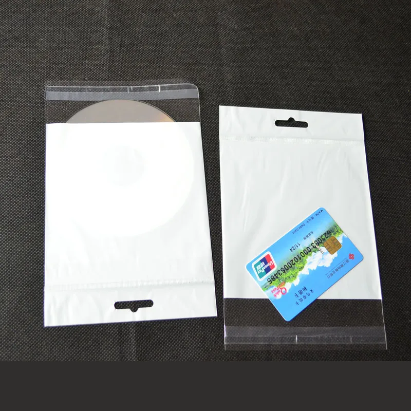 China YiWu supplier small mini transparent clear self adhesive opp header plastic packing bags with custom logo
