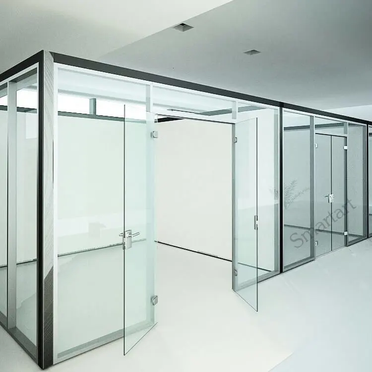 SmartArt new design office use aluminum alloy glass partition