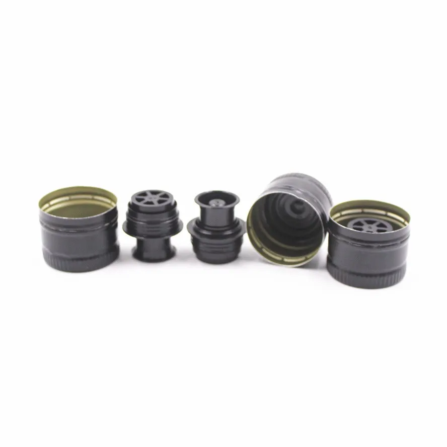 31,5 24 мм Выдвижная алюминиевая крышка для оливкового масла для стеклянной бутылки оливкового масла