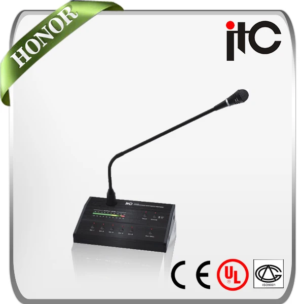 T-318 PA System Remote Zone Paging Microphone