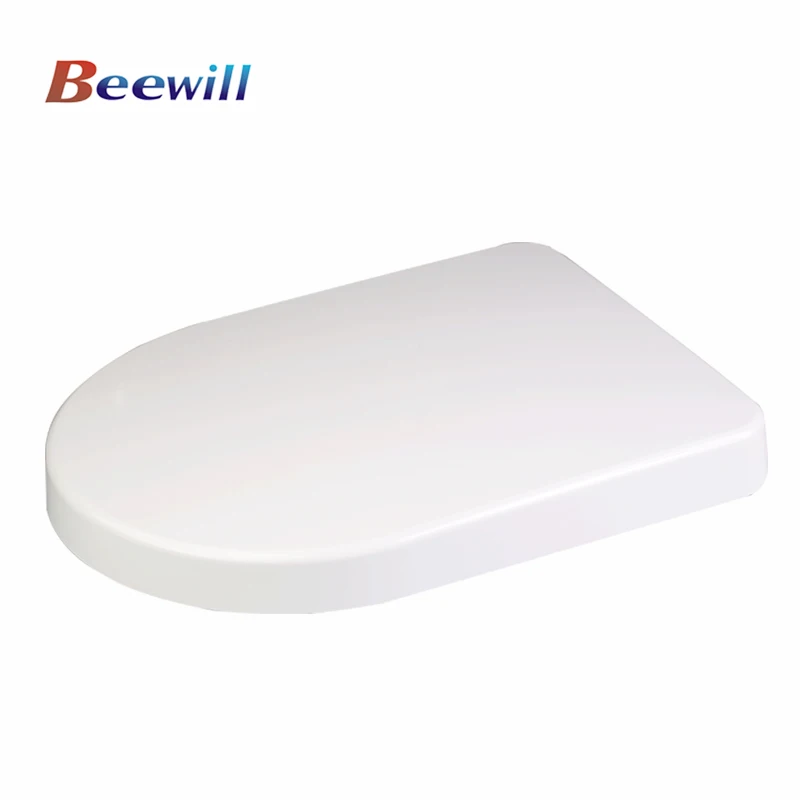 Beewill OEM/ODM Toilet Seat D Shape Universal Size Wrap Over Soft Close Toilet Seat Cover