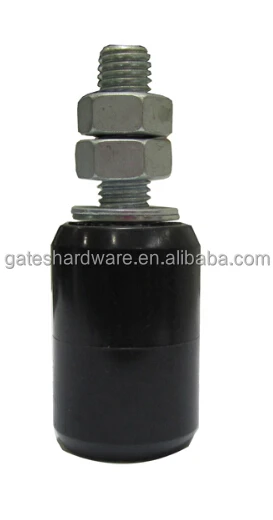 white zinc plated Nylon Roller Guide with steel plate