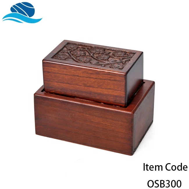OSB300 Cheap Handmade Carving Pet Funeral Urn for Dog and Cat