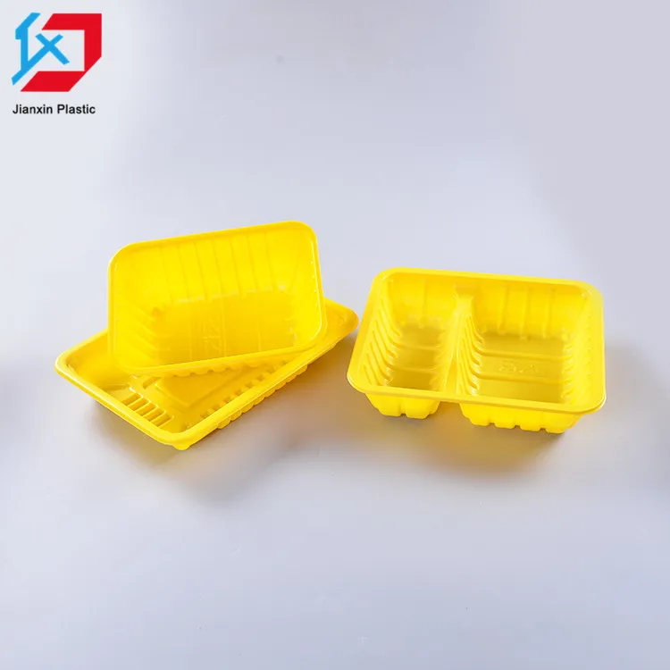 Customized disposable plastic meat tray food storage vacuum seal container