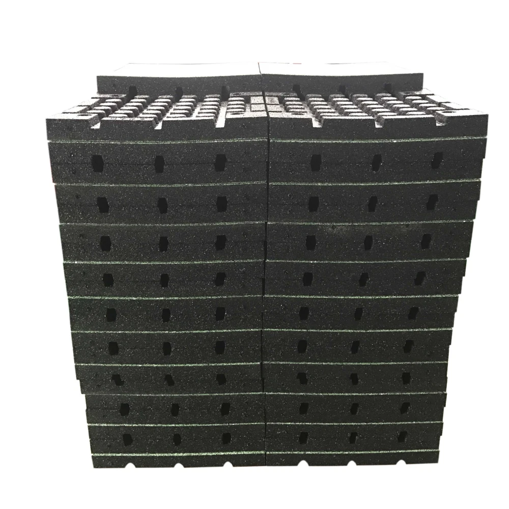 Sound-absorption shock absorption protective rubber tile