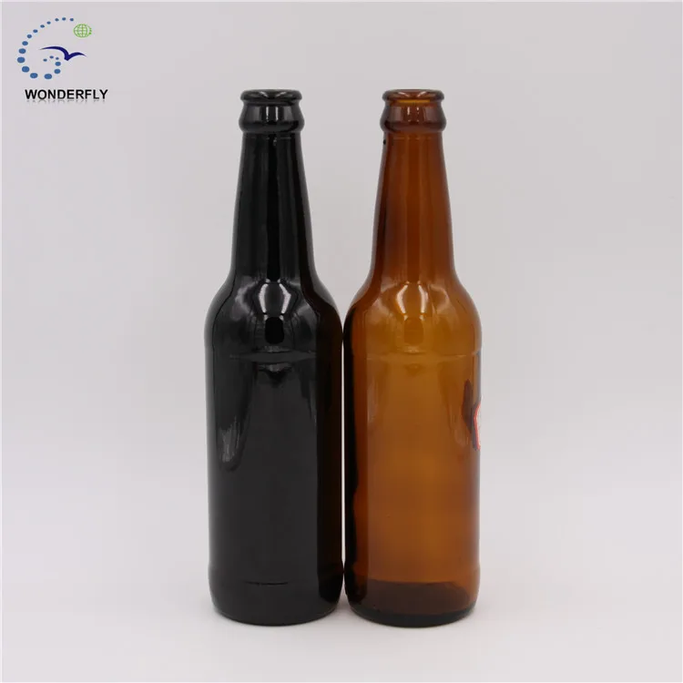  Высококачественная бутылка янтарного пива 33cl / 330 мл и обычная крышка короны без