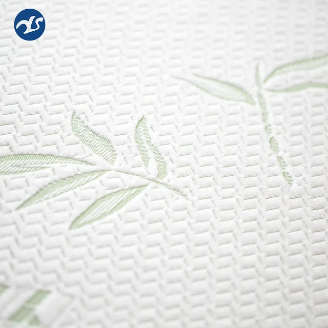 Unique design bamboo polyester yarn mixed knitted fabric brocade fabrics