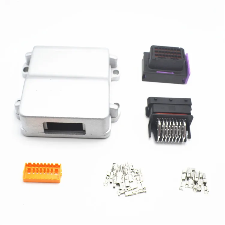 24 pins waterproof aluminum case automotive ecu enclosure
