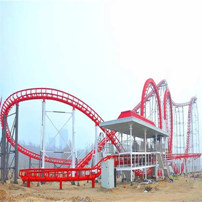 
factory direct sellshot amusement /thrilling rides 6 loops roller coaster 