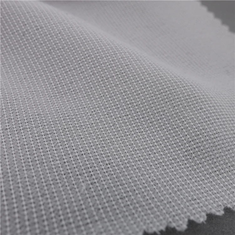 tricot warp knitted woven fabric fusible interlining 100 polyester tricot mesh fabric
