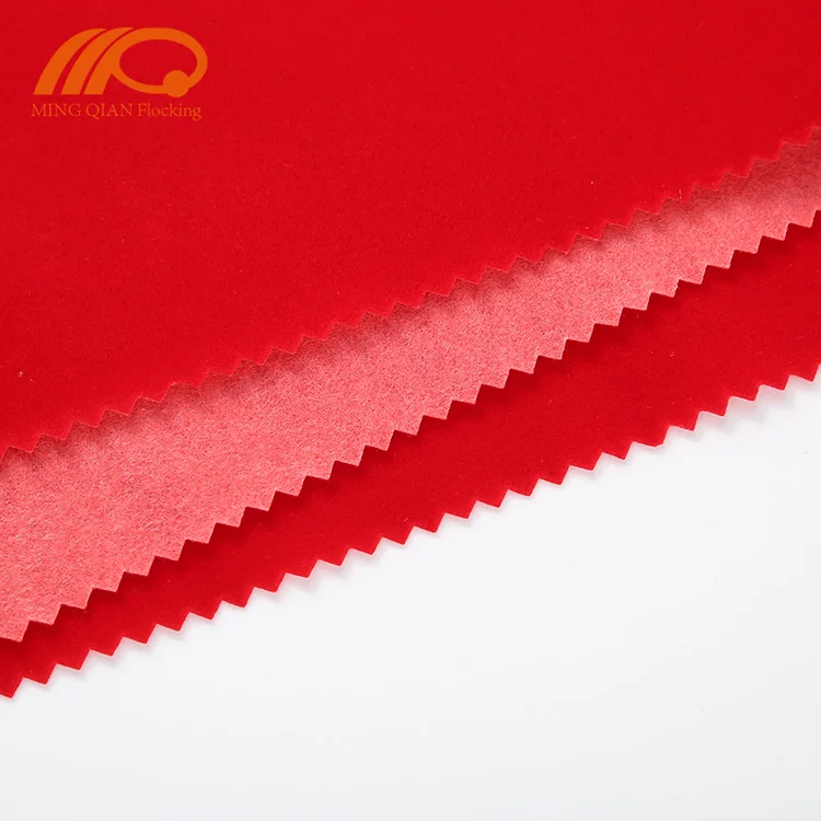 Spunlace Non Woven Fabric Flocked with Long Pile for Jewelry wine cosmetic chocolate gift packaging