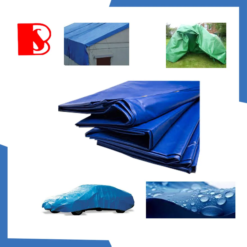 HDPE woven waterproof  PE  coated folding plastic tarpaulin sheet  for floor  covering