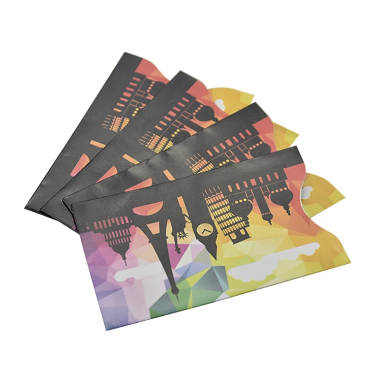 Aluminum Paper Credit Card RFID Blocking Card Sleeves RFID Blocking Sleeve Protectors