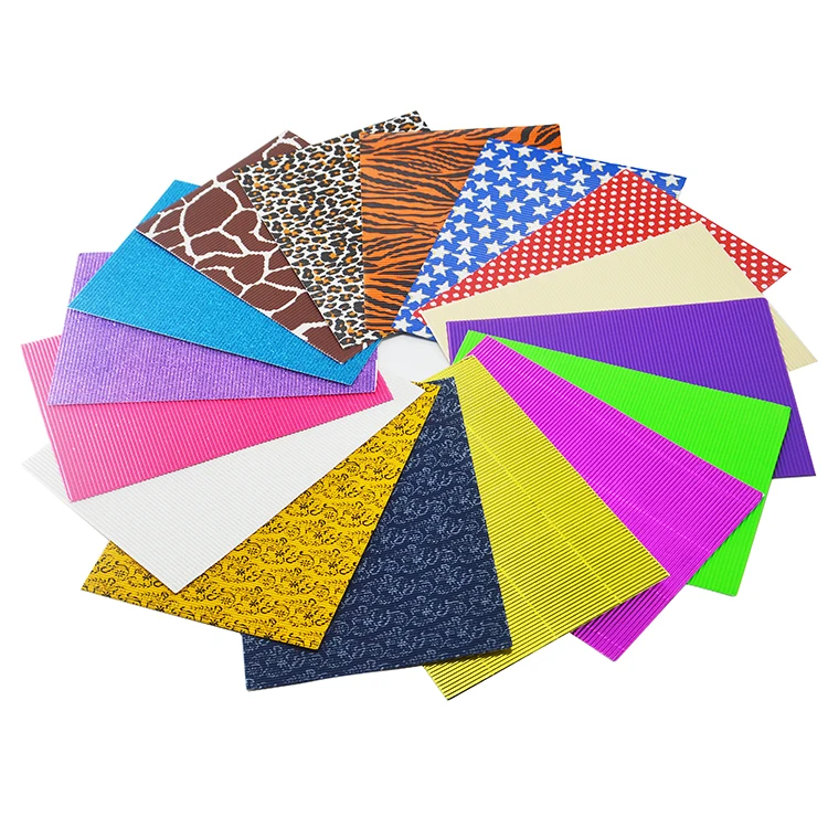 Handmade colourful DIY corrugated paper for animals children toys