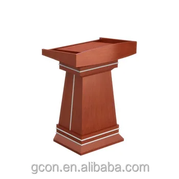 China Manufacturer Lattier Speech modern wooden podium stand designs