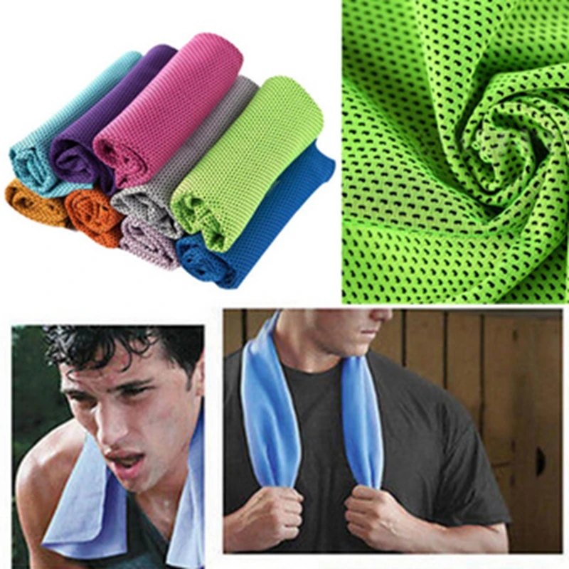 
Fitness Dry Cooling Sports Towel for Gym Best Workout Face Sweat Towels Fall Cotton Woven 100% Polyester Square OEKO Tex Newborn 