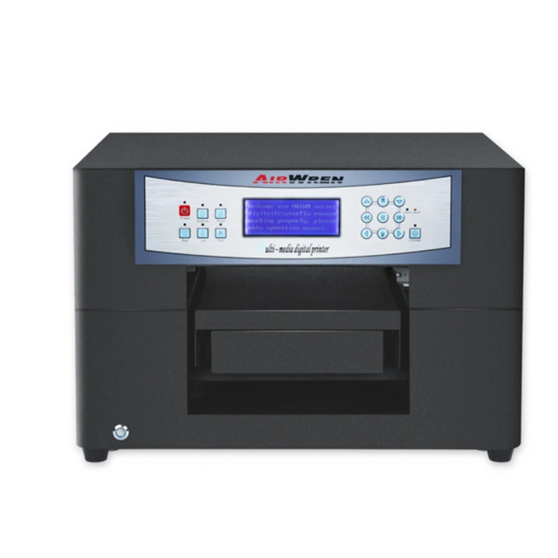 Automatic small Eco solvent id card inkjet flatbed printer a4 sizes 6 color