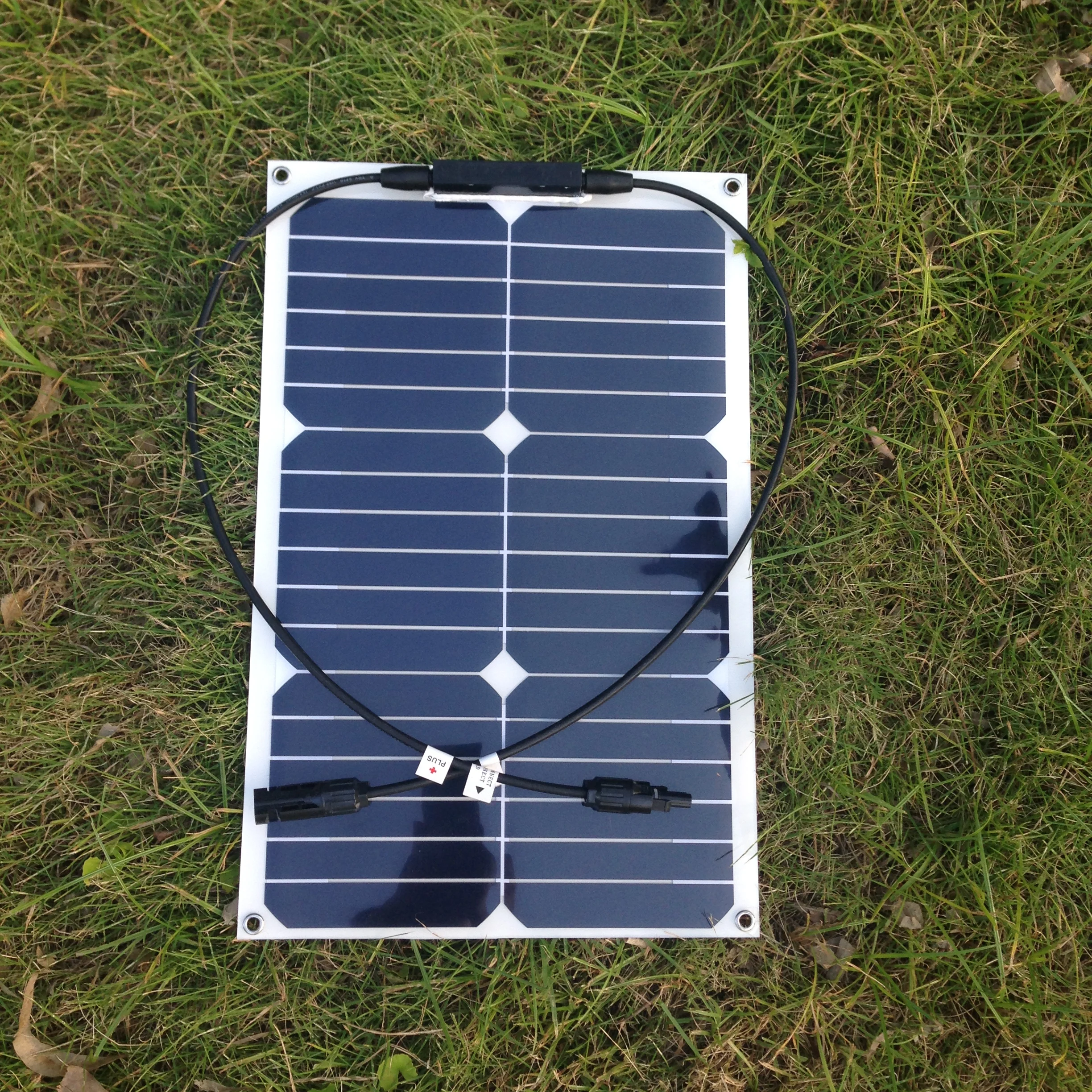 20W flexible sunpower semi-flexible solar panel for boats yacht