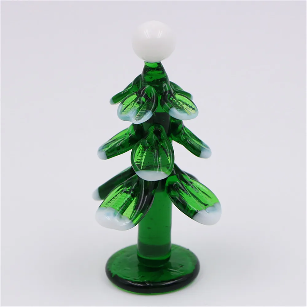 Wholesale Creative Blown Glass Christmas Tree Ornaments Mini Decoration
