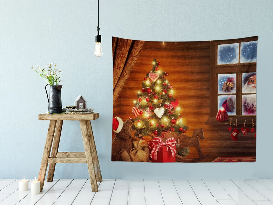 130x150cm Christmas Fast Delivery Drop Ship Wholesale Custom Wall Tapestry